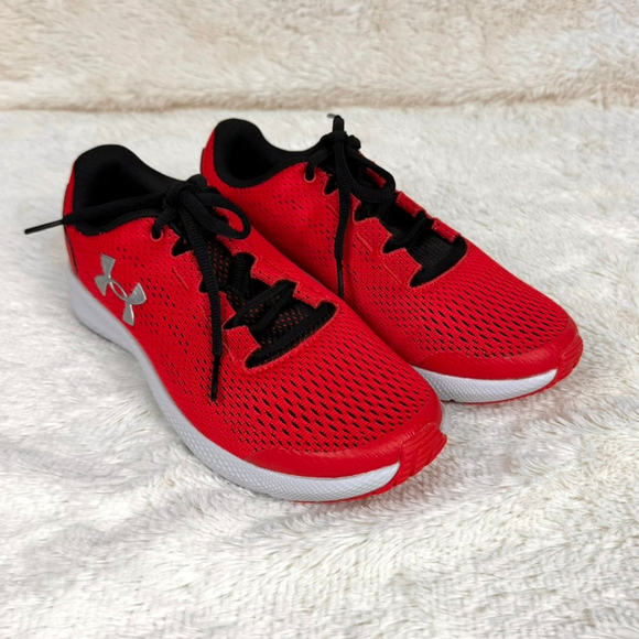 Under Armour Other - Under Armour Charged Pursuit red shoes-4Y